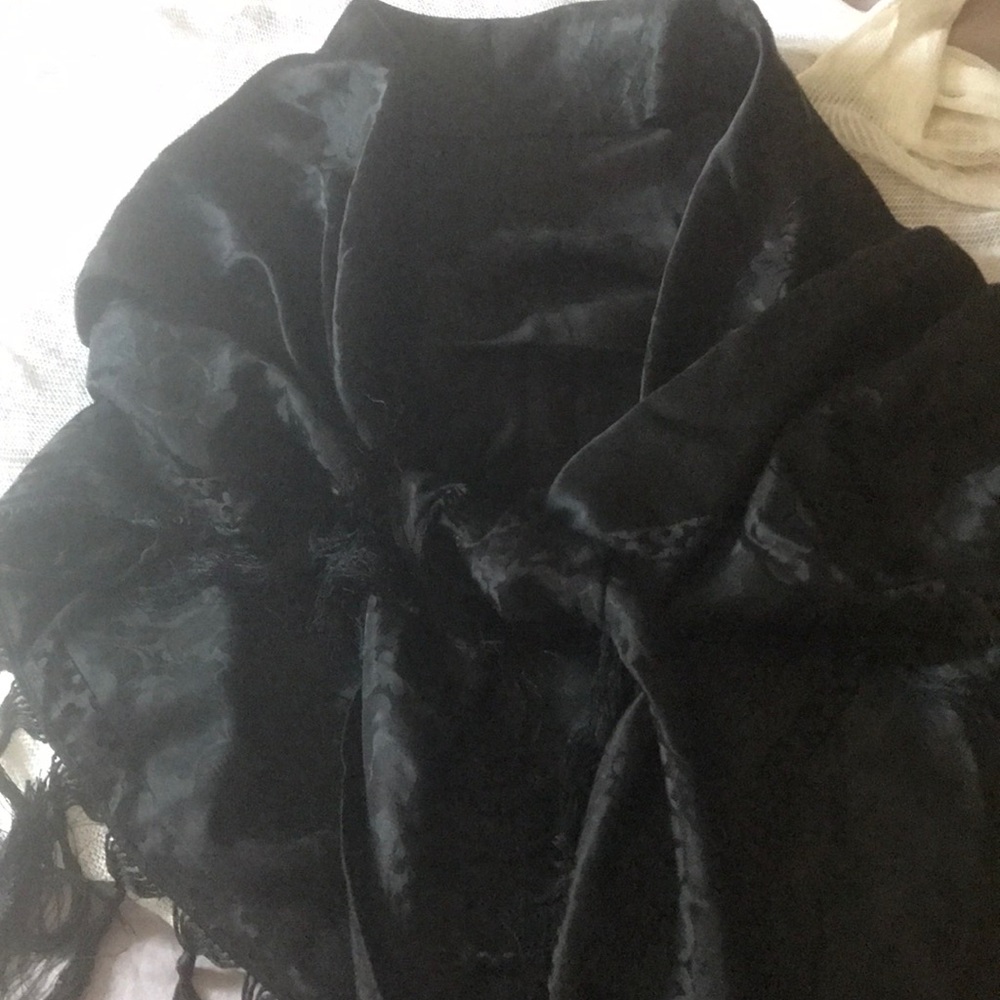 Ralph Lauren Collection black silk wrap